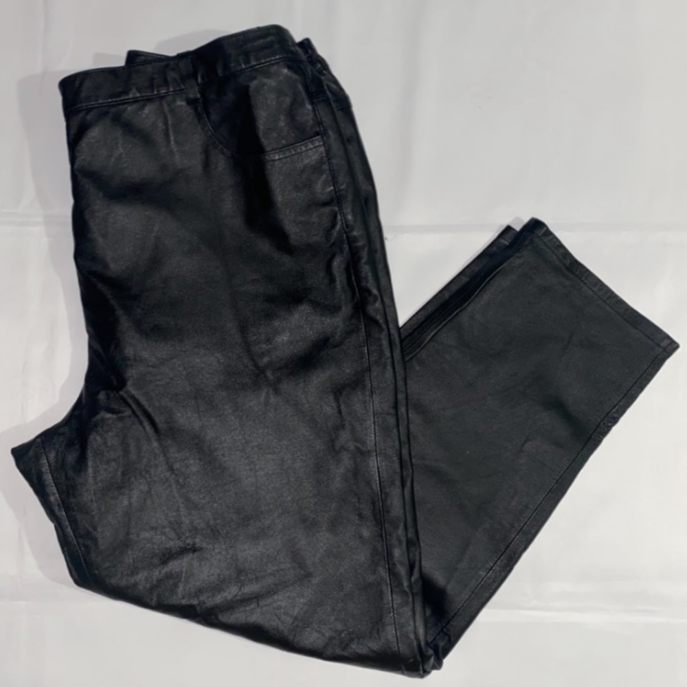 Vintage Via Accenti 100% Leather Pants